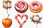 Watercolor Sweet Christmas Clipart, an Illustration by Canvas Craft (Thumbnail 3 of 8)