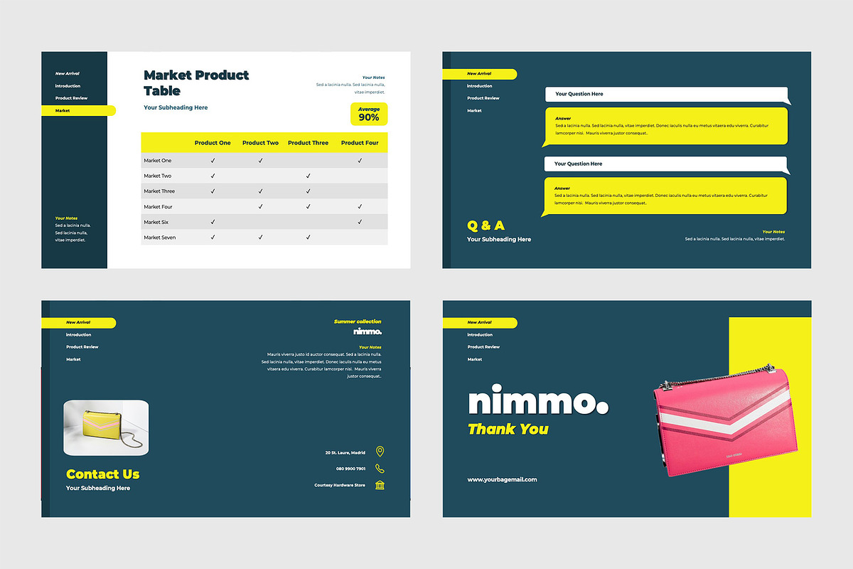 Nimmo Product Display Google Slides, a Presentation Template by TMint Creative (Photo 3 of 6)