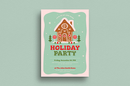 Holiday Party Invitation / Flyer, a Flyer Template by Guuver