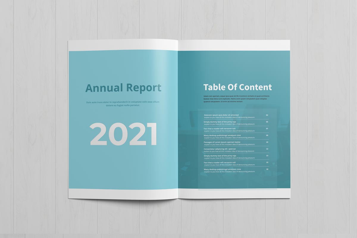 Annual Report Brochure, a Brochure Template by New Lines (Photo 2 of 8)