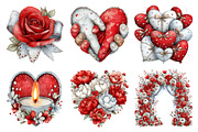 Romance Clipart, an Illustration by Design Market (Thumbnail 2 of 5)