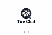 Tire Chat Logo, a Branding & Logo Template by ONESADYA (Thumbnail 1 of 3)