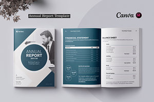 Annual Report Template | Canva, a Brochure Template by ArtisticLand