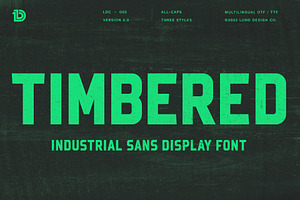 TIMBERED Condensed Display Font