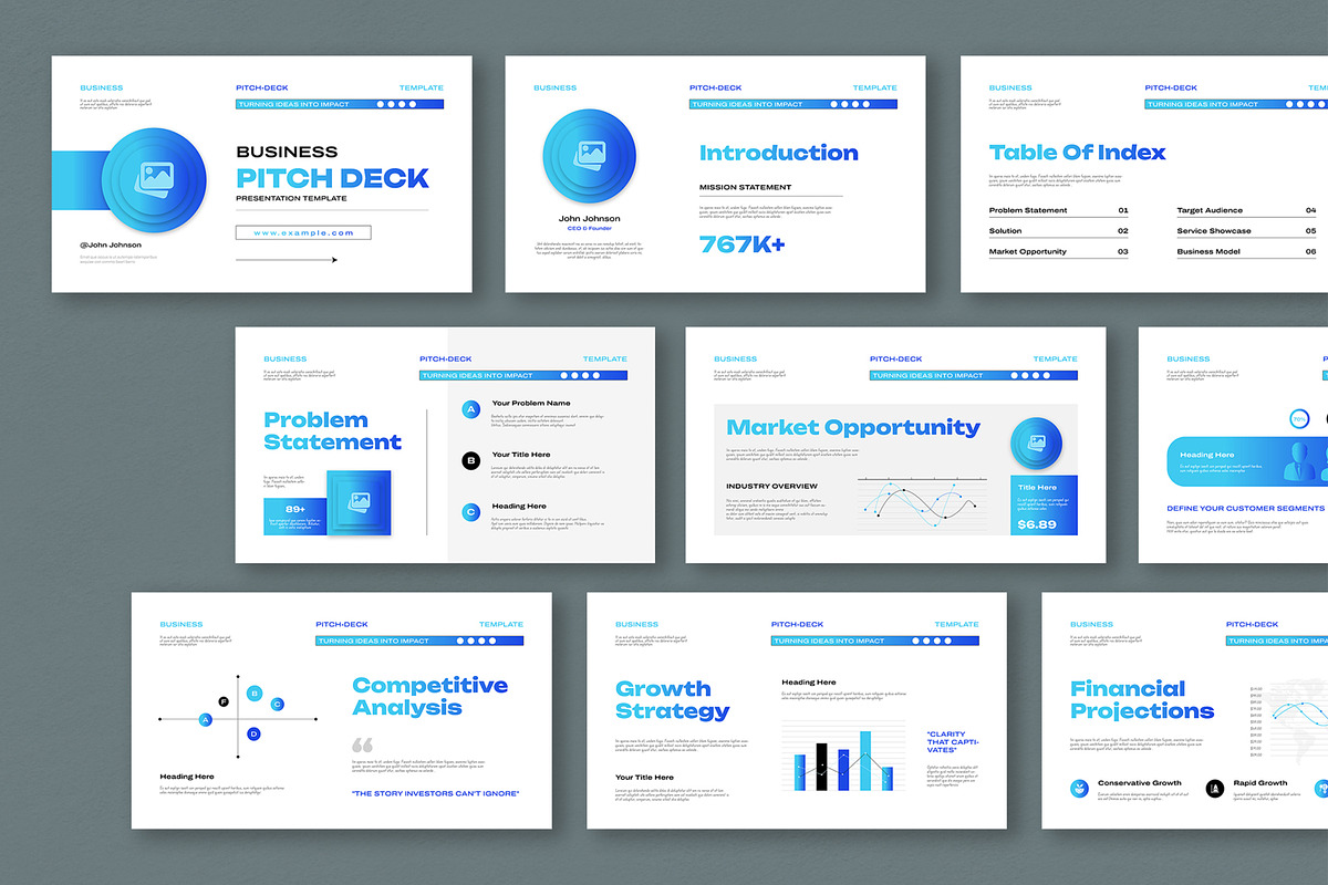 Pitch Deck Presentation Template