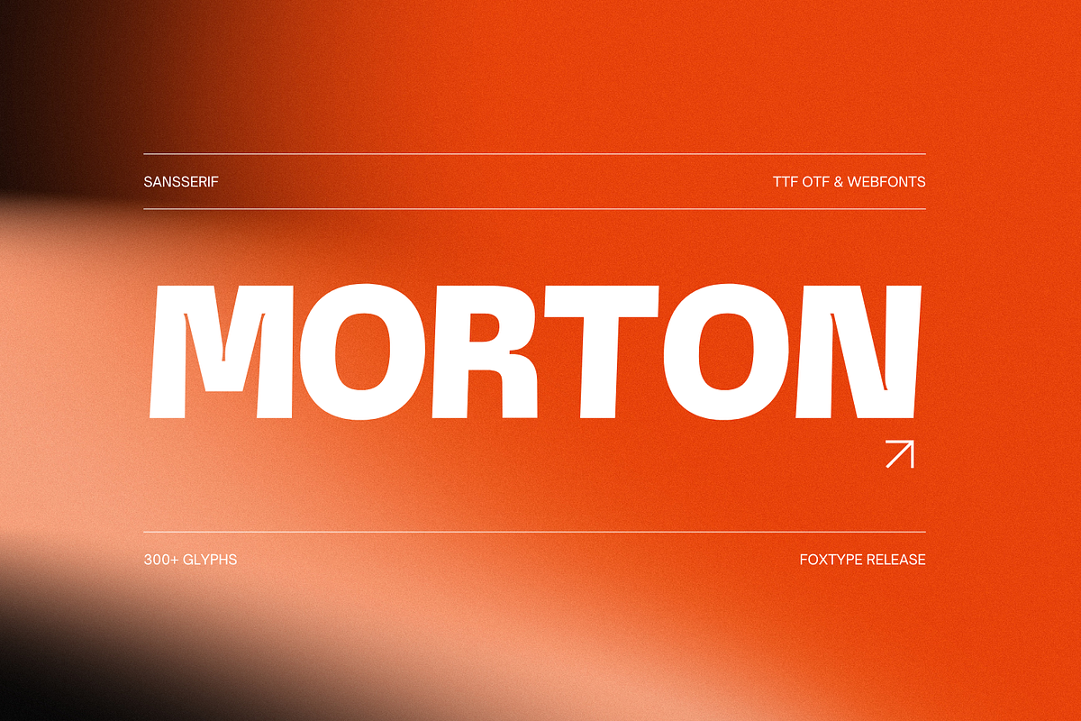 Morton Branding Typeface, a Sans Serif Font by Foxtype (Photo 1 of 8)