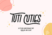 Tuti Cuties, a Sans Serif Font by Dikas Studio (Thumbnail 1 of 6)