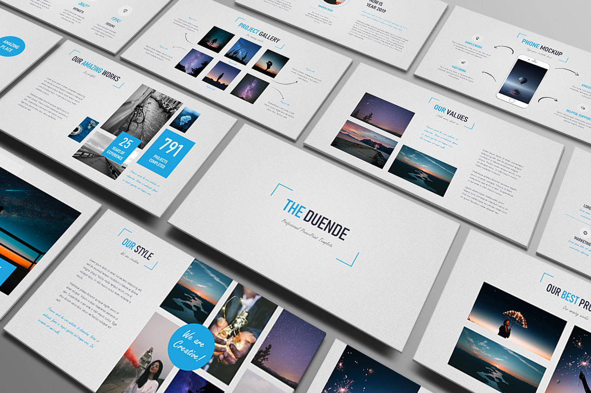 Duende Light - Powerpoint Template, a Presentation Template by Helga_Design