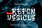 Refon Vesicle - Bubble Graffiti Font, a Handwritten Font by productype1 (Thumbnail 1 of 10)