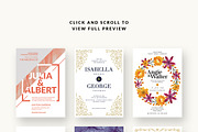 10 Wedding Invitations - Bundle 1, an Invitation Template by Print The Love Boutique (Thumbnail 2 of 2)