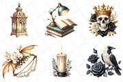 Ivory Gothic Halloween Clipart, an Illustration by DreamPrint404 (Thumbnail 5 of 6)