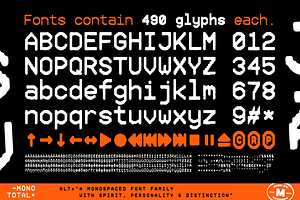 Mono TotalMonospaced Font Family