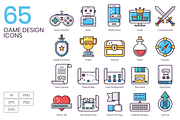 65 Game Design Icons, an Icon by Flat Icons (Thumbnail 1 of 8)