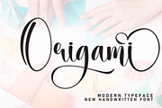 Origami | Script Font, a Handwritten Font by Scratchones (Thumbnail 1 of 9)
