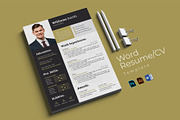 Resume/CV Template, a Resume Template by TheStyle-2 (Thumbnail 1 of 4)