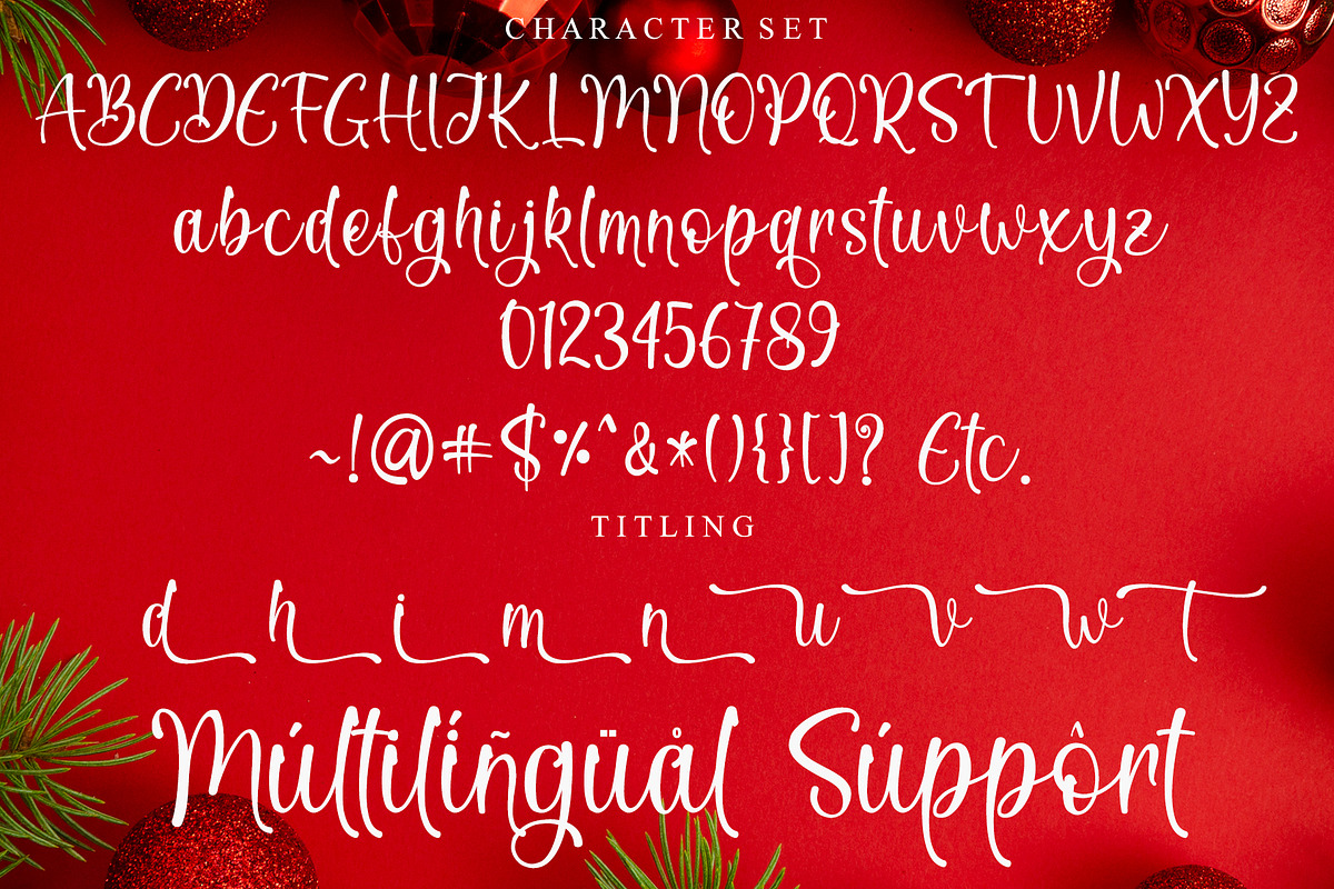 Christmas Weather, a Script Font by Letterafa Studio (Photo 9 of 10)