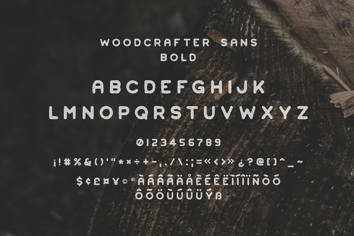Woodcrafter Sans - 4 Font Family preview 6