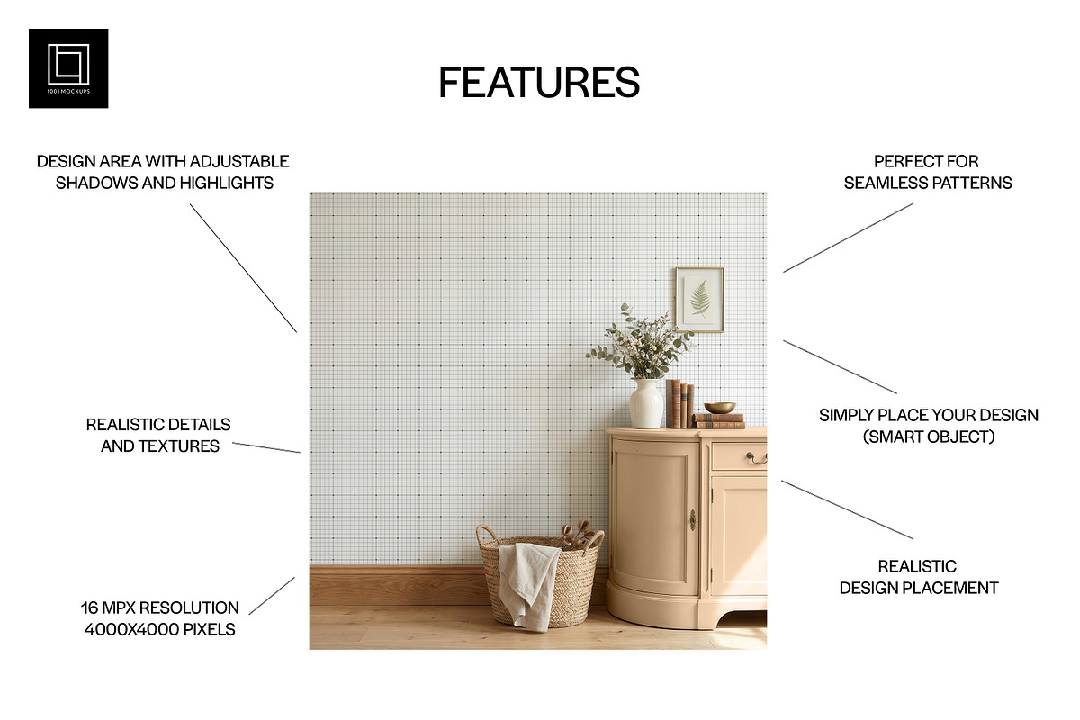 Farmhouse Wallpaper Mockup PSD, a Household Mockup by 1001 mockups (Photo 2 of 10)