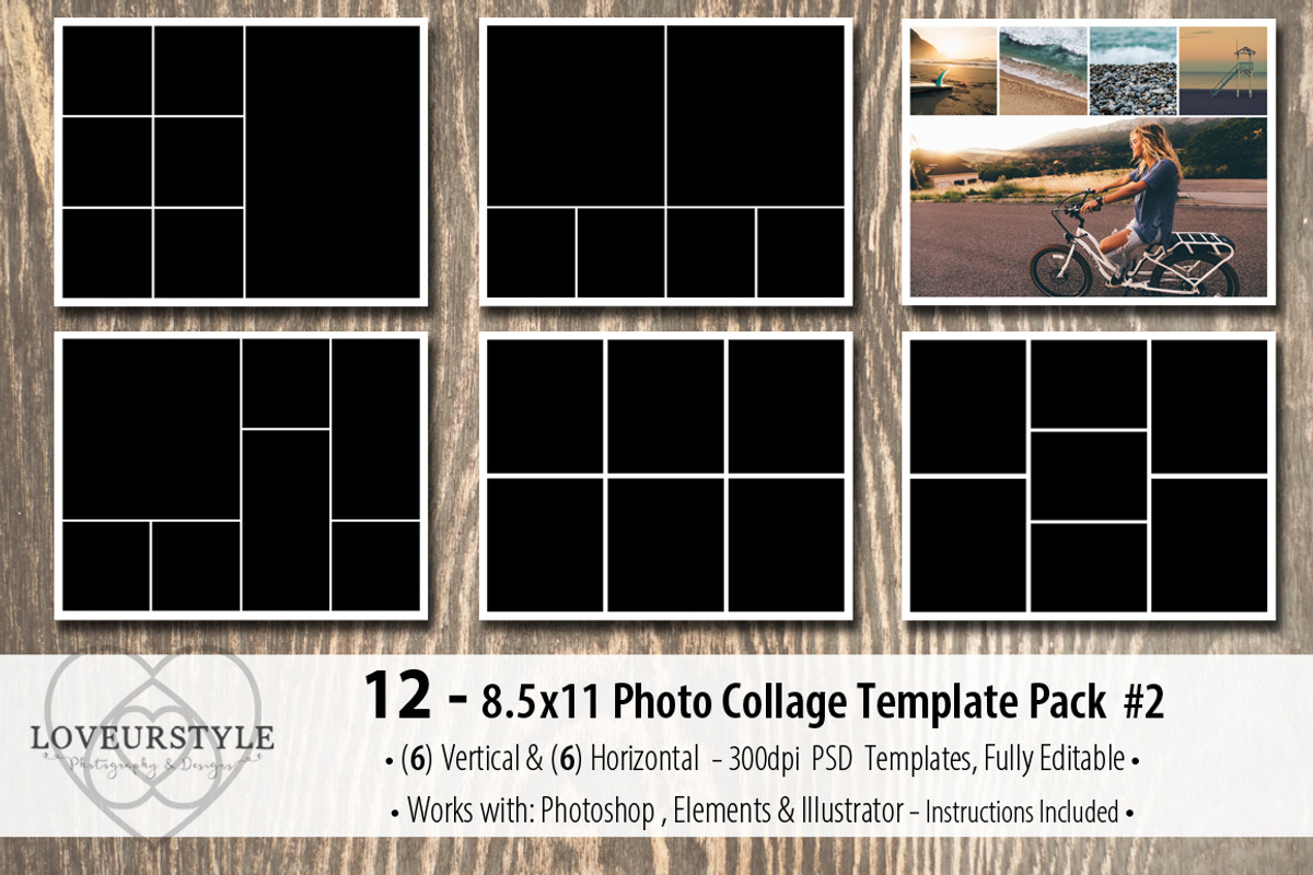 SALE Massive Photo Template Bundle, a Design Template by Loveurstyle Designs (Photo 32 of 39)