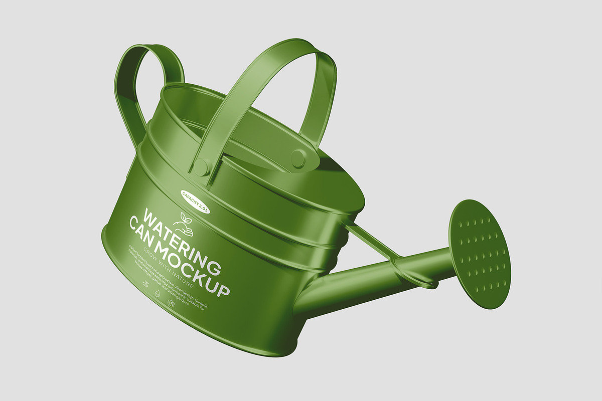 Watering Can Mockup, a Packaging Mockup by Permadi Creative (Photo 5 of 5)