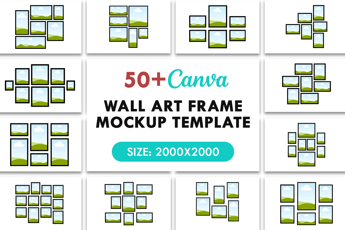 Canva Wall Art Frame Mockup Template, a Product Mockup by Waliullah Solutions (Photo 1 of 6)