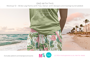 Wide Leg Cotton Pants Canva Mockup, a Bottom Mockup by Mockup Scene (Thumbnail 16 of 16)