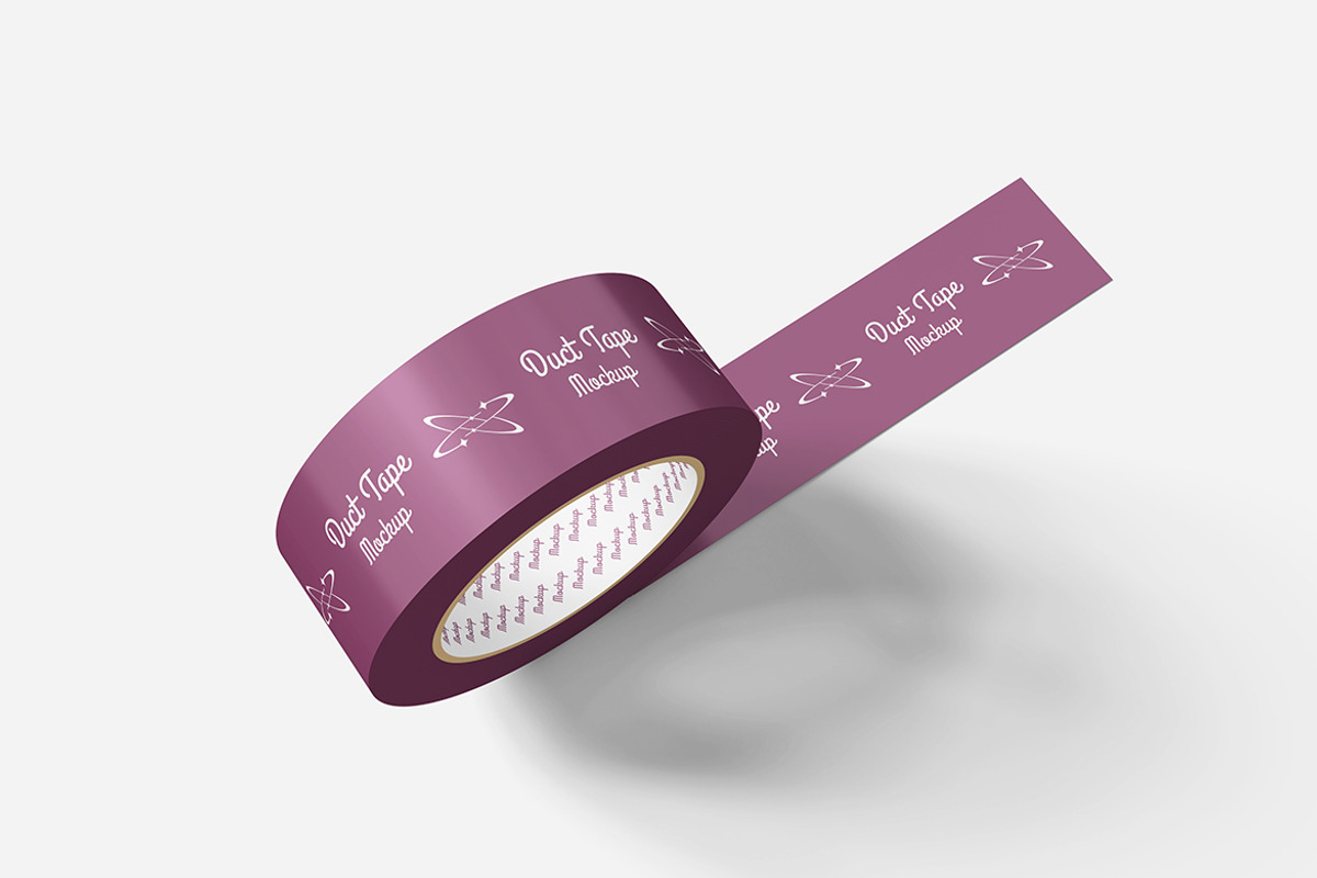 Ultra Realistic Duct Tape Mockup PSD, an Advertising Mockup by Indah (Photo 2 of 6)
