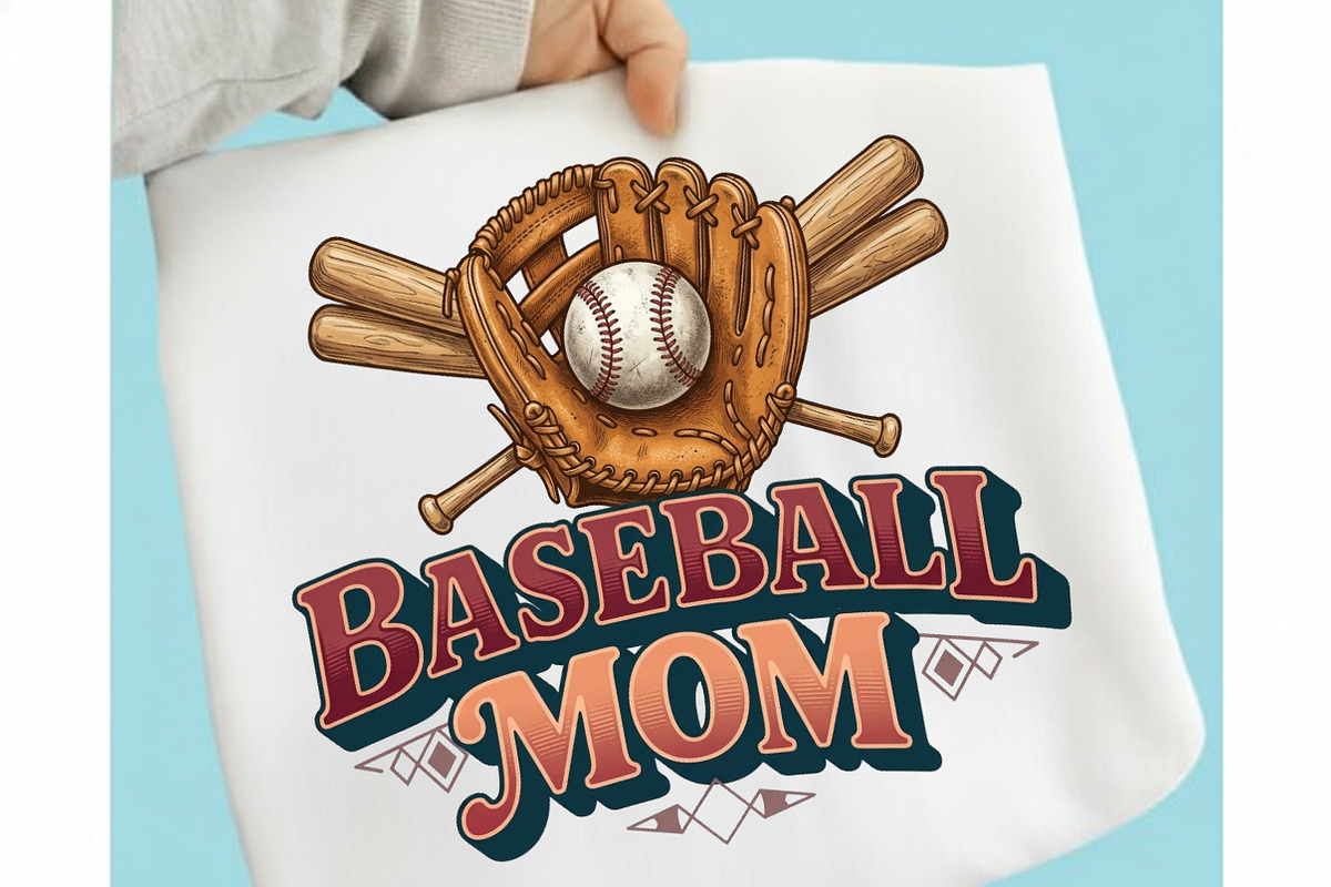 Baseball Mom Vintage PNG Design, an Illustration by designcity5 (Photo 4 of 4)