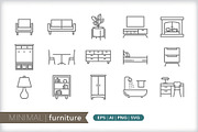 Home 8-pack icon bundle, an Outline Icon by Picture Window (Thumbnail 4 of 10)