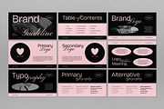 Black Pink Elegant Brand Power Point, a Presentation Template by graphicook (Thumbnail 4 of 10)