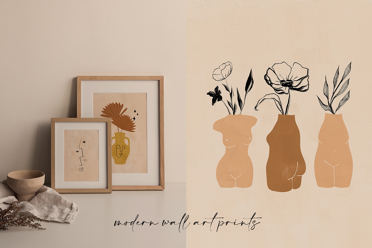 Poster Bundle Mystical Women Modern, a Decorative Illustration by Kaya Fonts (Photo 11 of 23)