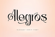 Alegros, a Serif Font by Letterara (Thumbnail 1 of 11)
