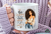 Brown Hair Girl Be Confident PNG, a Seasonal Illustration by Craft Nest (Thumbnail 6 of 6)