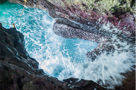 cave paradise blue sea and sky, a Nature Photo by Elizaveta Galitskaya