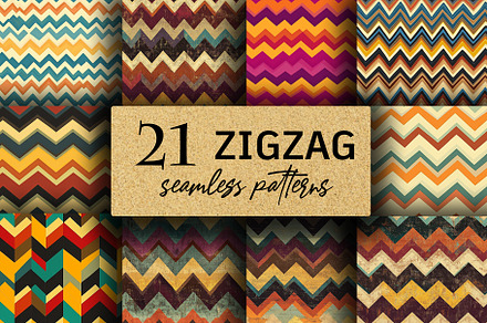 Zigzag seamless patterns