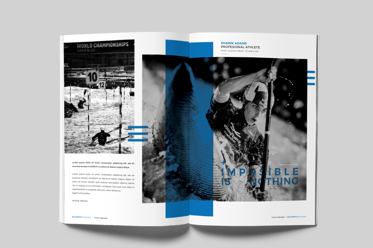 Sports Magazine, a Magazine Template by rubirubiko (Photo 4 of 8)