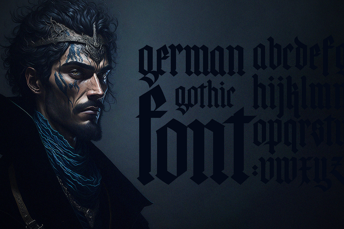 Gothic font 02, a Blackletter Font by GeekClick (Photo 2 of 10)
