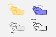 38 Hand Gestures Around the World, an Illustration by pkahraman (Thumbnail 2 of 6)