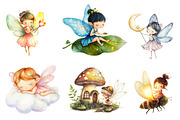 Adorable Tiny Fairy & Sparkles, an Illustration by CreationArt (Thumbnail 4 of 5)