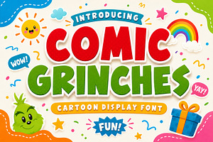 Comic Grinches - Playful Font, a Sans Serif Font by Limited.studio
