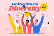 Diversy - Diversity at Work Set, a Work Illustration by Illustraly Design (Thumbnail 1 of 8)
