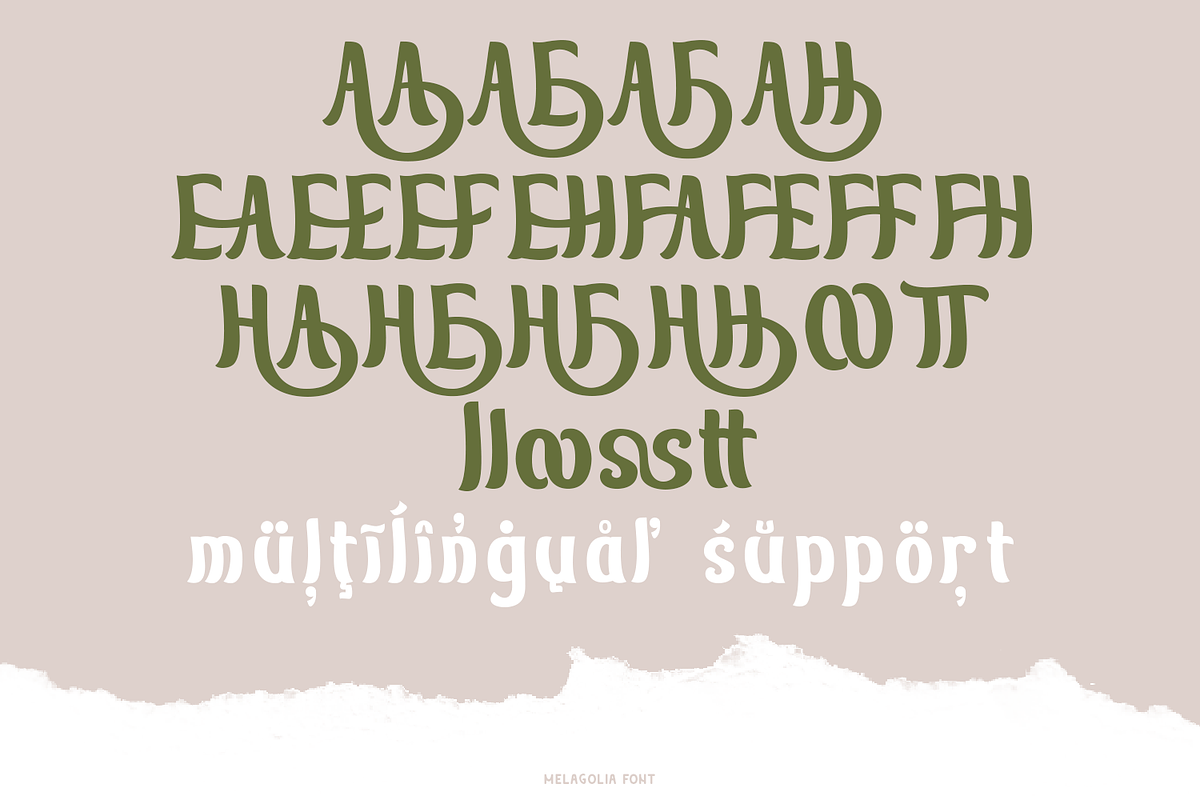 Melagolia Retro Script, a Script Font by madeDeduk (Photo 9 of 10)
