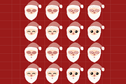 Santa Claus Retro Christmas Clip Art, a Decorative Illustration by tchastudio (Thumbnail 2 of 3)