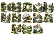 Nature Landscapes PNG Clipart, a Decorative Illustration by Nicolle's Colorful Art (Thumbnail 5 of 5)