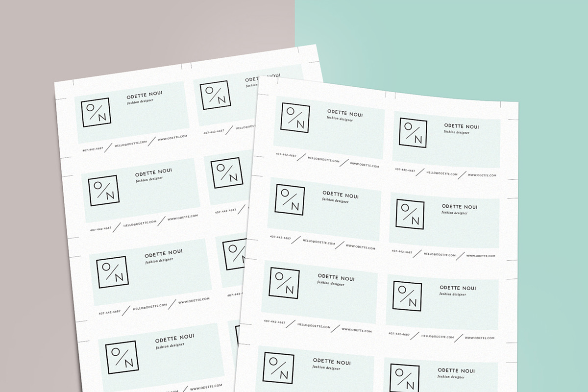 Clean Business Card Template, a Business Card Template by Botanica Paperie (Photo 2 of 3)