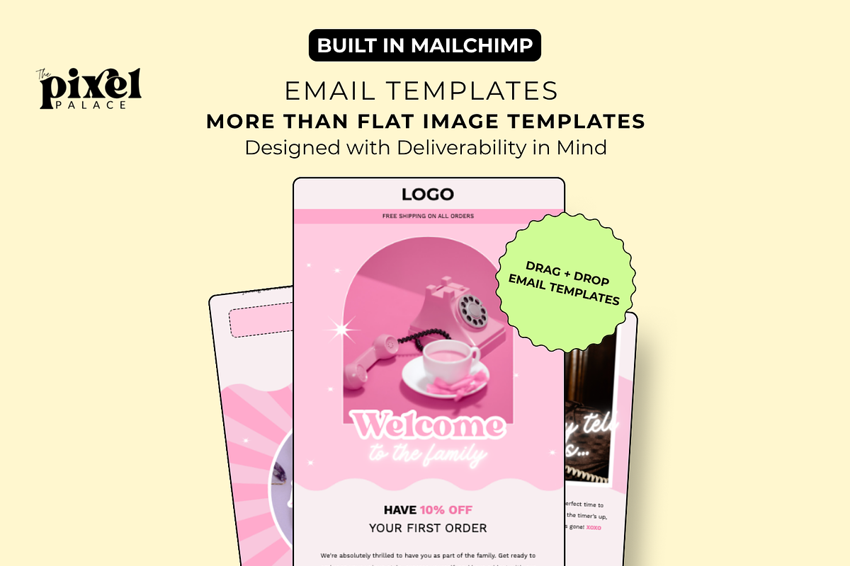 Mailchimp Campaign Templates, an Email Template by The Pixel Palace (Photo 1 of 9)