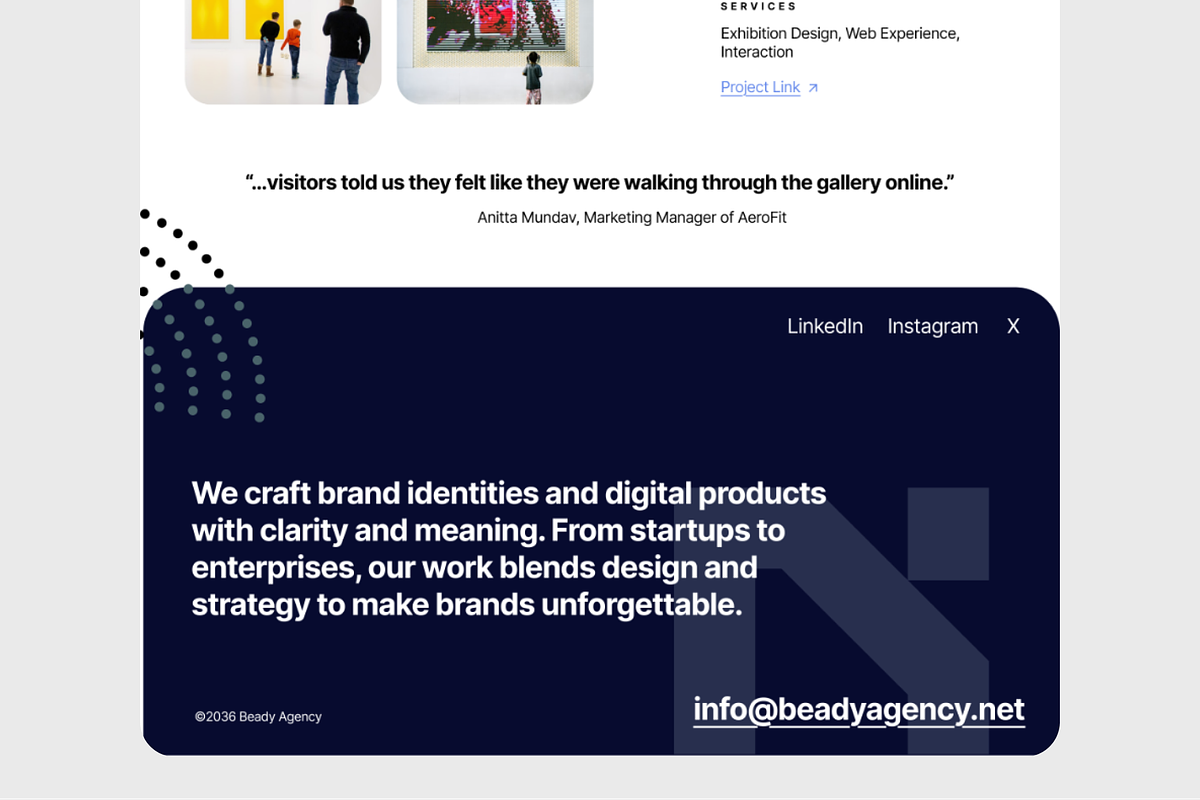 Design Agency Case Study Web Figma, a Landing Page Template by BeadyLab (Photo 5 of 5)