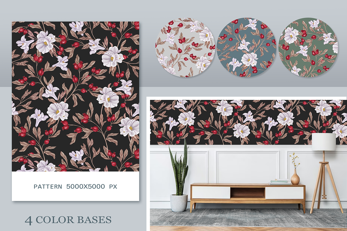 Pomegranate collection. Patterns, a Pattern Graphic by DamriNa art (Photo 5 of 9)