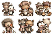 Whimsical Christmas Animal Friends, an Illustration by Craft Nest (Thumbnail 7 of 9)
