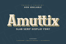 Amuttix - Serif Display Font